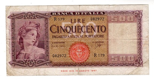 Italia biglietto 500 - italia,