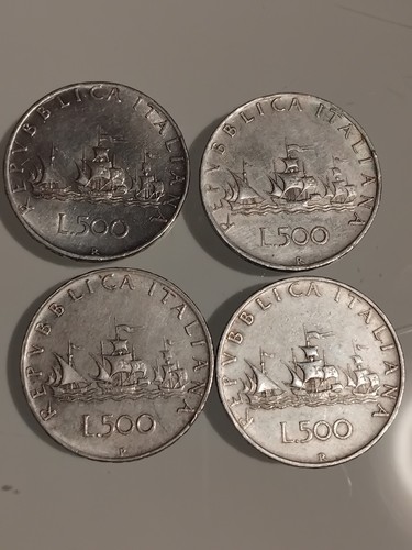 Lotto monete 500 lire - monete,