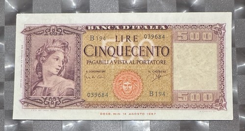 500 lire italia - 500,