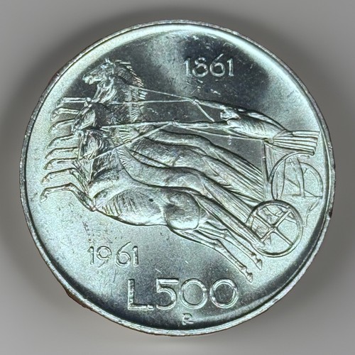 500 lire 1961 fdc rotolino - fdc, da