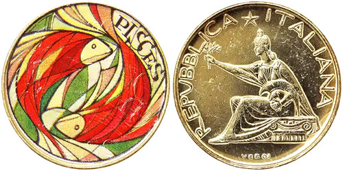 Italia 500 lire 1961 dorata - 500, e
