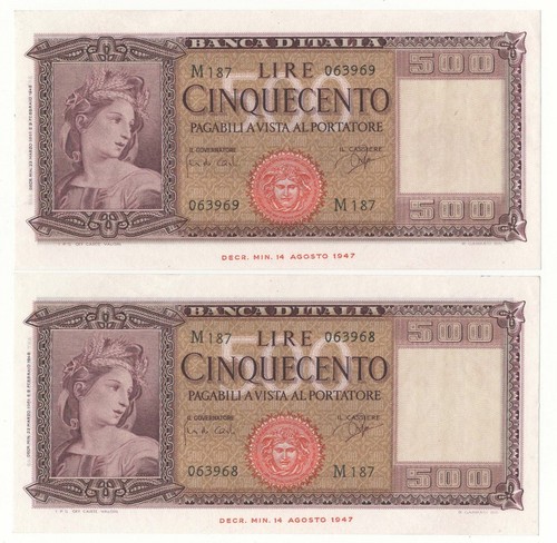 500 lire italia ornata - 500, di