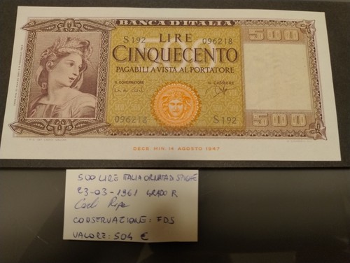 Repubblica 500 lire italia - repubblica,