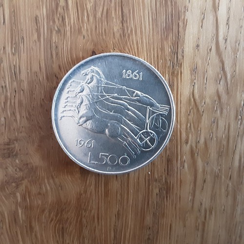 500 lire argento - argento, 1961