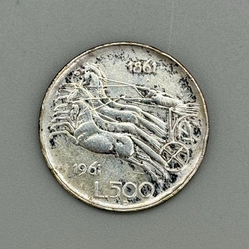 500 lire quadriga argento - 500, in