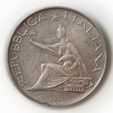 500 lire 1961 Italia. Unità