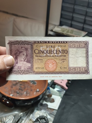 500 lire italia - italia, ornata