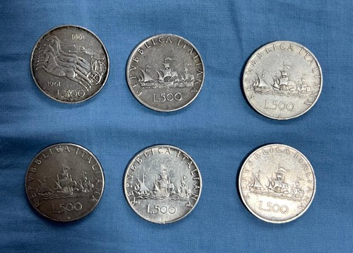 Lotto 500 lire argento - lotto, x