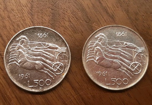 500 lire argento 1861 1961 - 500, 1861-1961