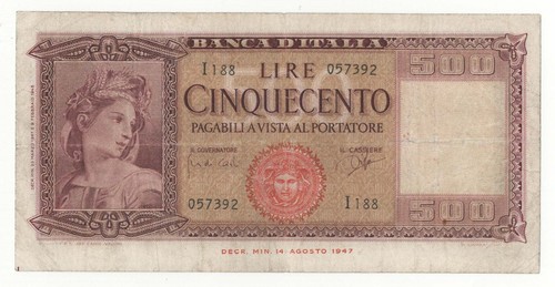 500 lire italia - lire,