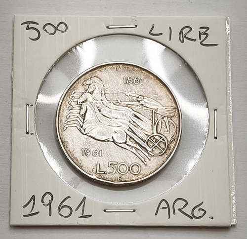 500 lire 1961 - 500, 100°
