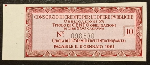 500 lire 1961 fds - lire,