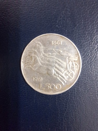 Moneta 500 lire argento - moneta,