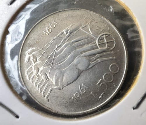 Italia 500 lire bighe - 500, anno