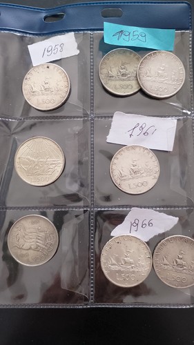 Lotto monete 500 lire - 500,