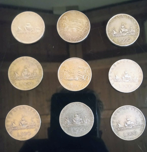 Italia 500 lire bighe anno - italia, "