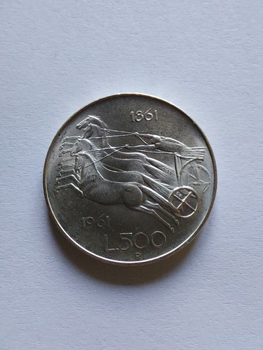 500 lire argento unita - 500,