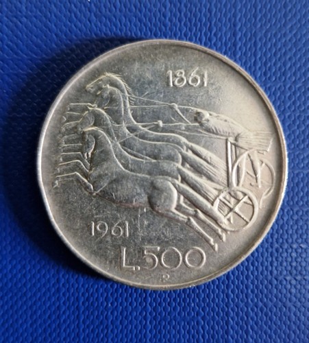 Moneta 500 lire argento - lire, d