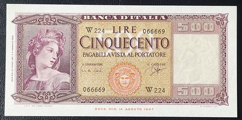 500 lire ornata spighe - lire, di
