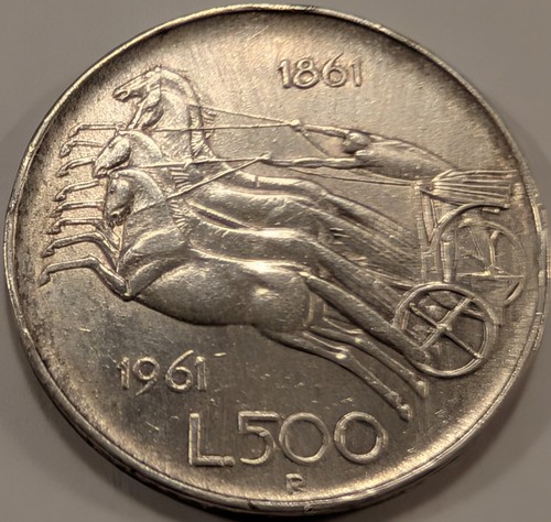 1961 italia 500 lire - italia,