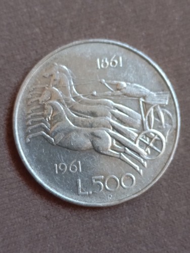 Moneta 500 lire bighe - moneta,