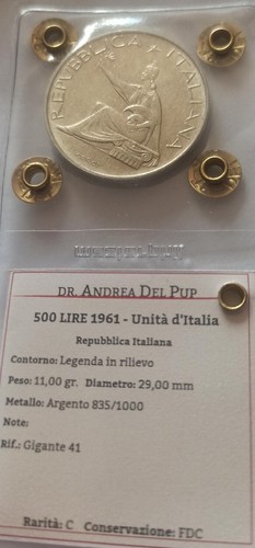 500 lire 1961 fdc - 1961, unitÀ