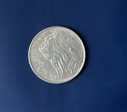 500 lire 1861 1961 argento - 500,