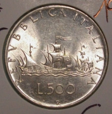 500 LIRE CARAVELLE 1958- AL