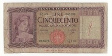 500 LIRE ITALIA ORNATA DI