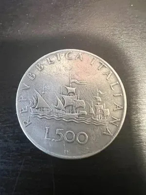 Moneta italiana 500 lire - italiana,
