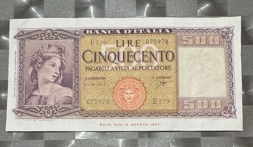 500 lire italia decreto - 500,